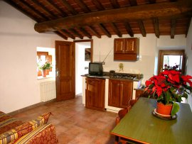 agriturismo arezzo - appartamento due querce sogg cucina